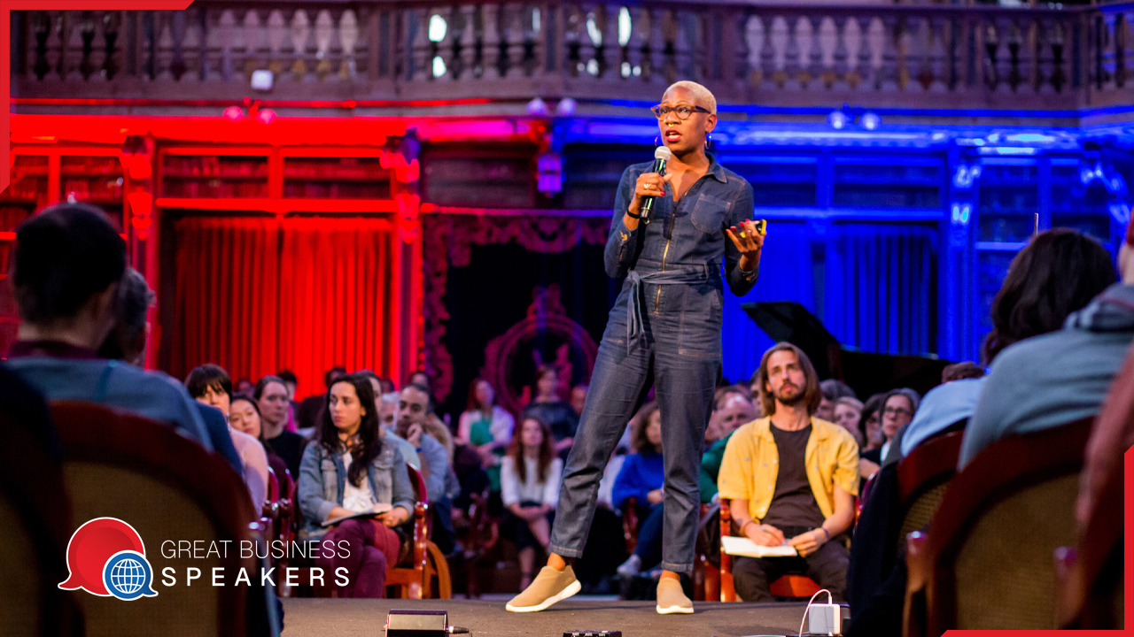 Adah Parris hire mental health and diversity speaker book at agent Great Business Speakers