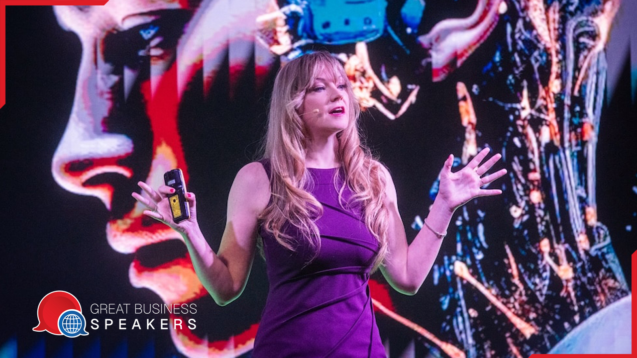 Amelia Kallman hire highly regarded futurist speaker book at agent Great Business Speakers.