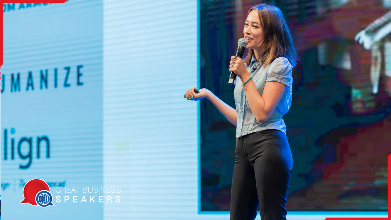 Andini Makosinski hire Polish-Filipinon Canadian inventor speaker book at agent Great Business Speakers