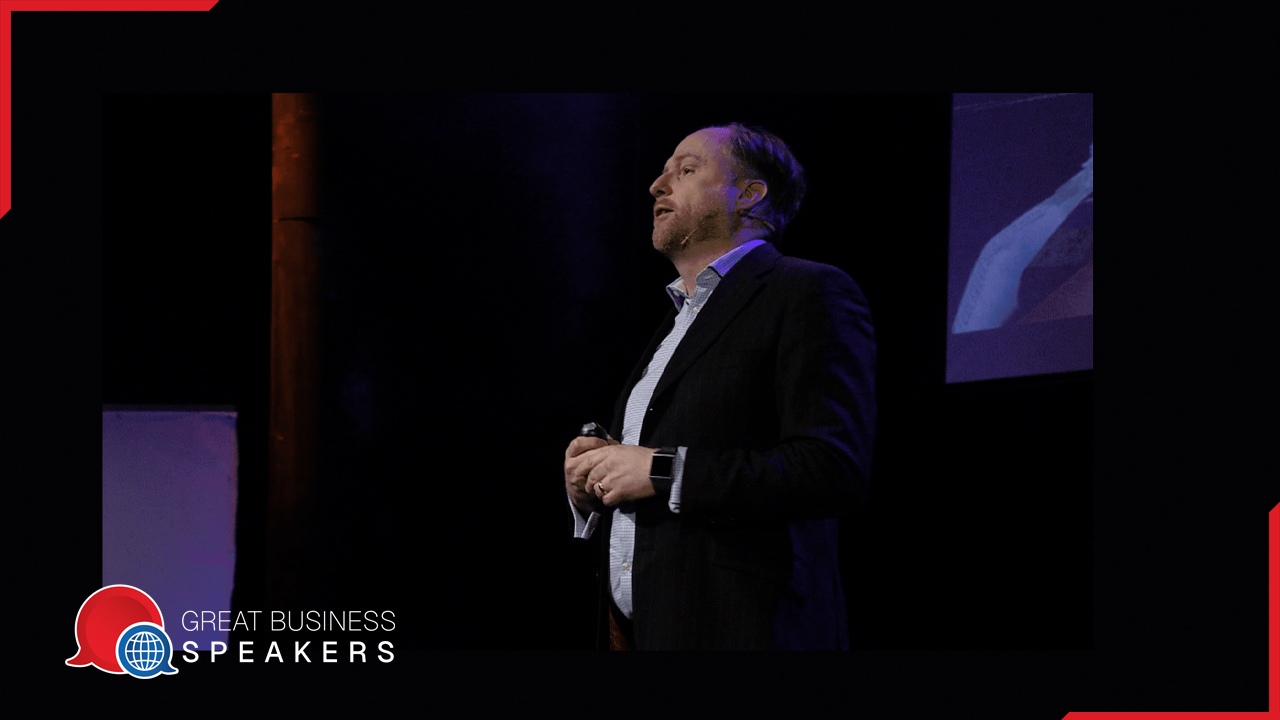 Andrew Gill hire actionable futurist speaker book at agent Great Business Speakers