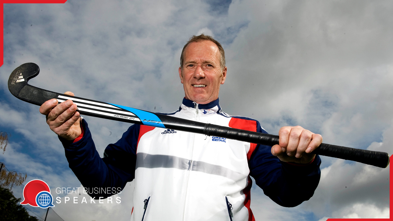 Andy Halliday hire former international hocky player speaker book at agent Great Business Speakers..