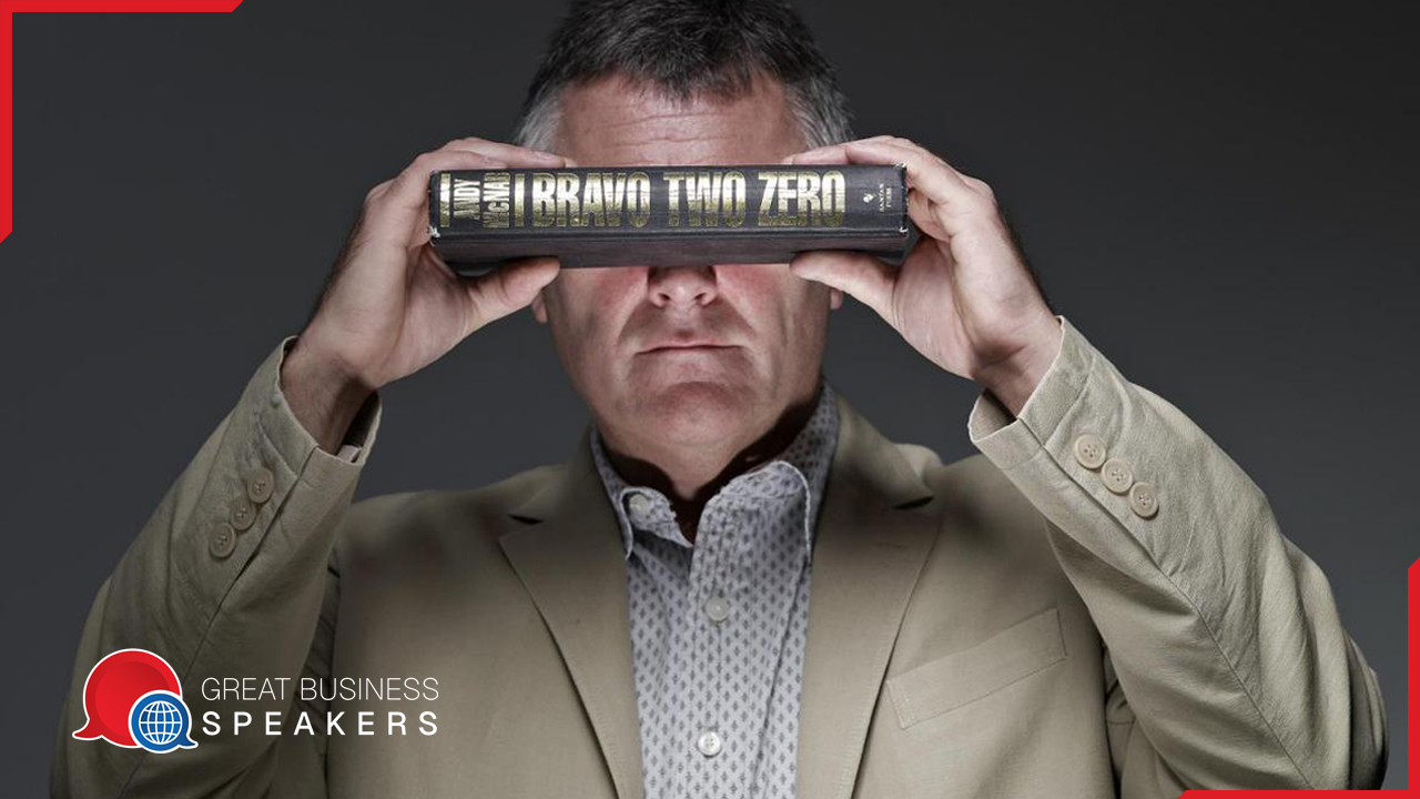 Andy McNab hire high performance and leadership speaker book at agent Great Business Speakers.