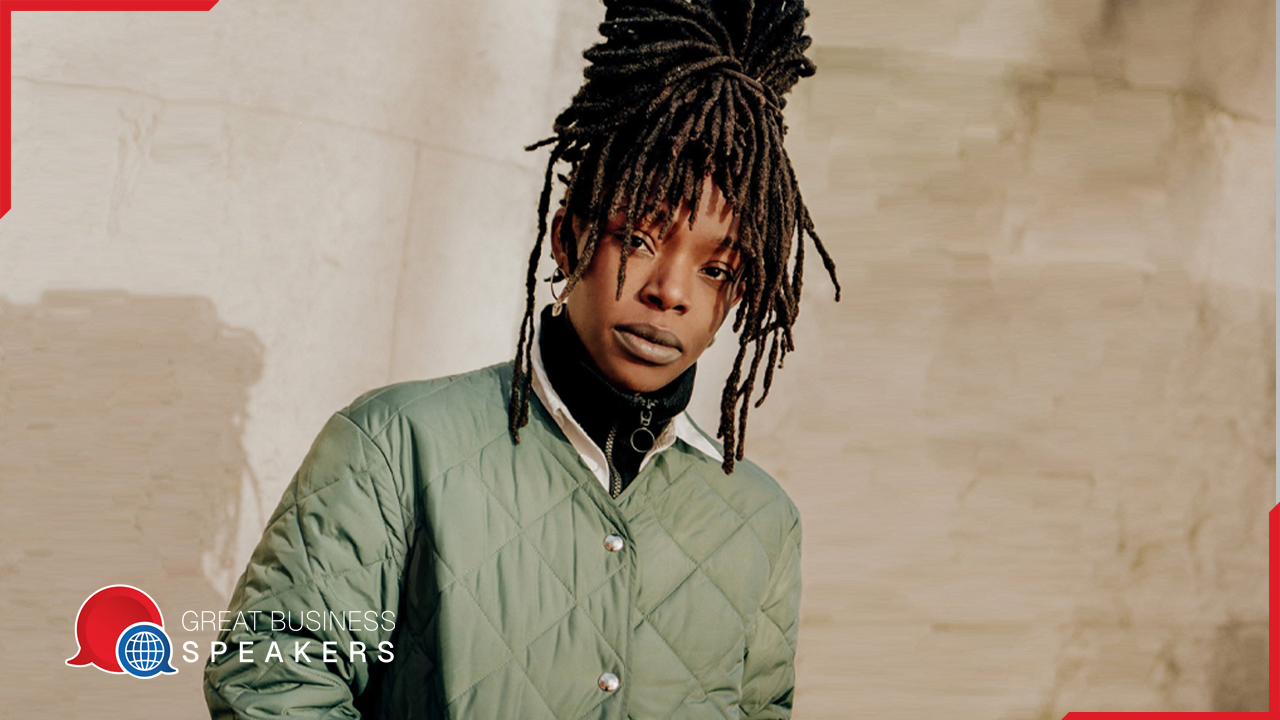 Ayishat Akanbi hire fashion stylist and visual expressionist speaker book at agent Great Business Speakers.