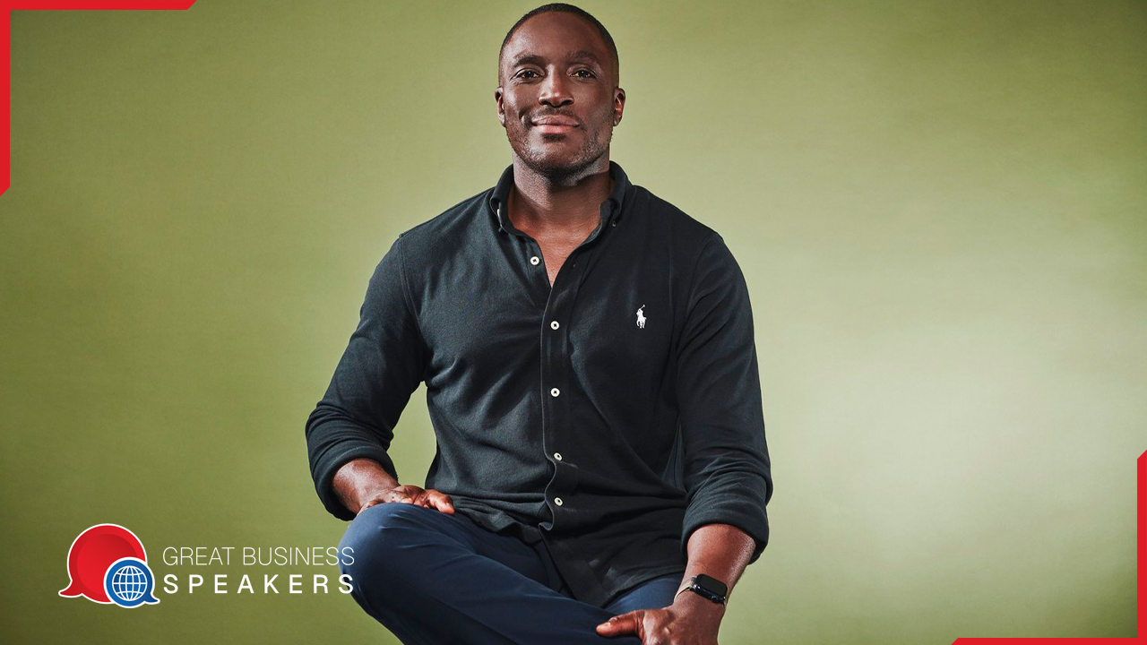 Ayo Akinwolere hire former Blue Peter Presenter speaker book at agent Great Business Speakers