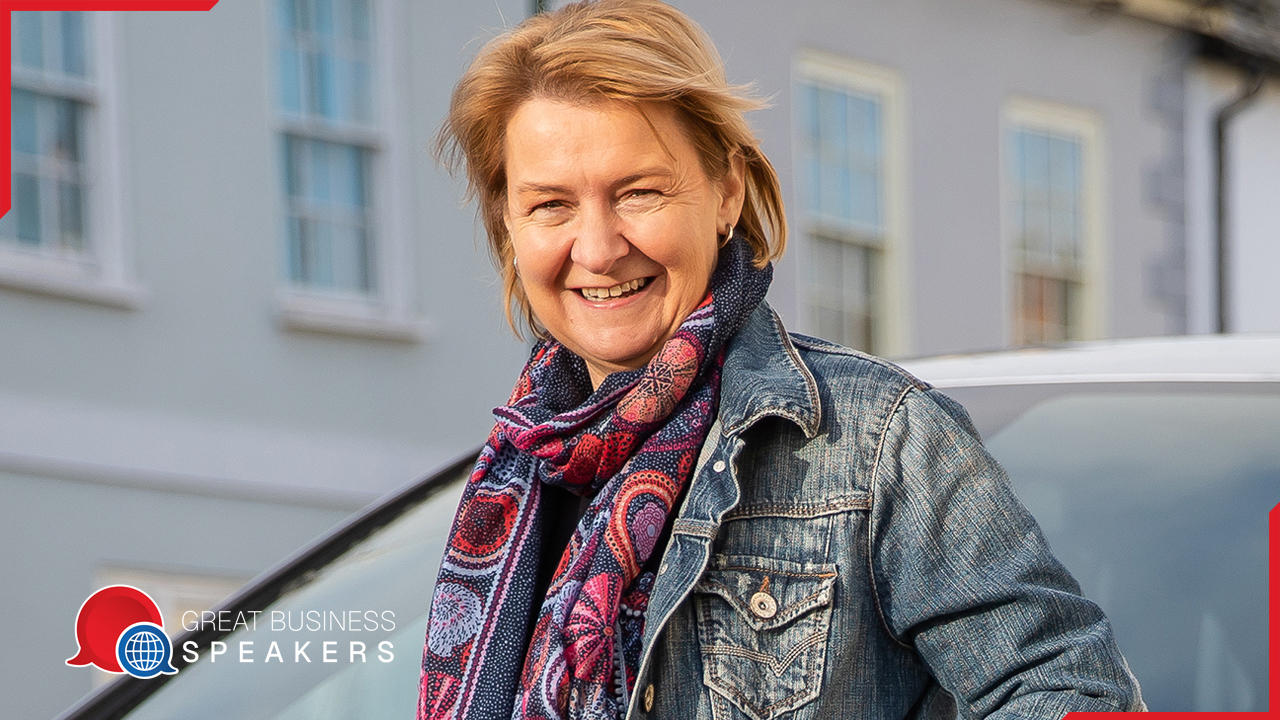 Bev Jones hire award-winning transformational speaker book at agent Great Business Speakers...