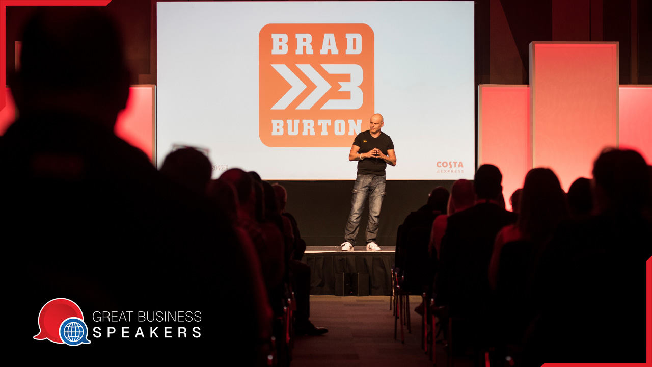 Brad Burton hire motivational speaker book at agent Great Business Speakers