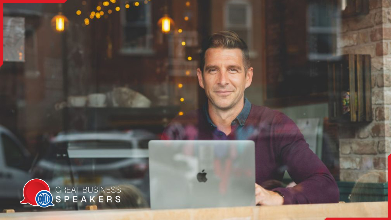 Chris Cook hire ex double Olympian and Double common wealth swimming champion speaker book at agent Great Business Speakers.