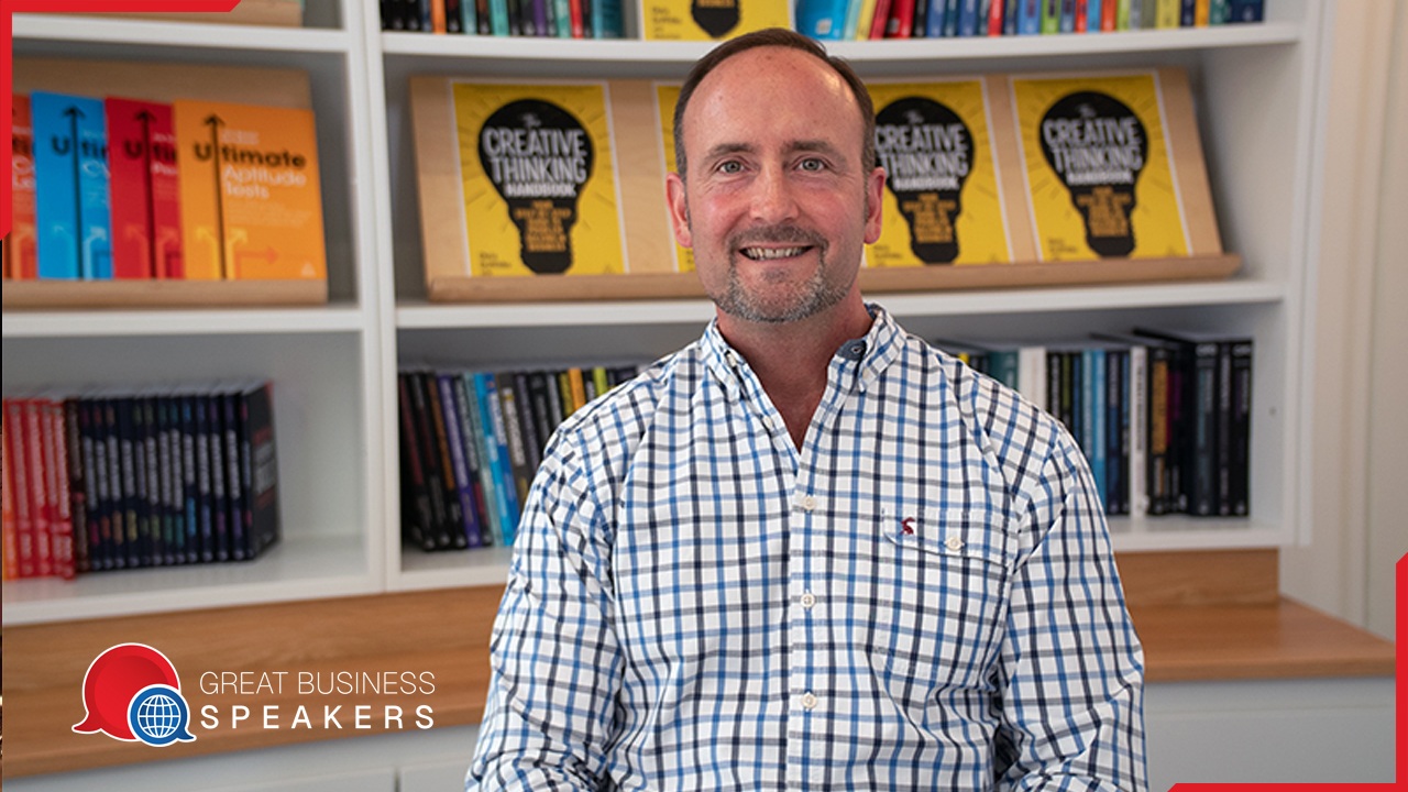 Chris Griffiths hire high profile keynote speaker book at agent Great Business Speakers