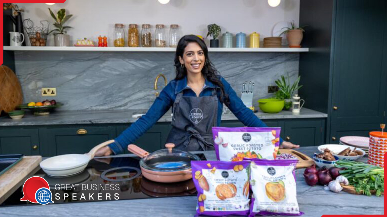 Crystelle Pereira hire finalist in Great British Bake Off 2021 speaker book at agent Great Business Speakers.