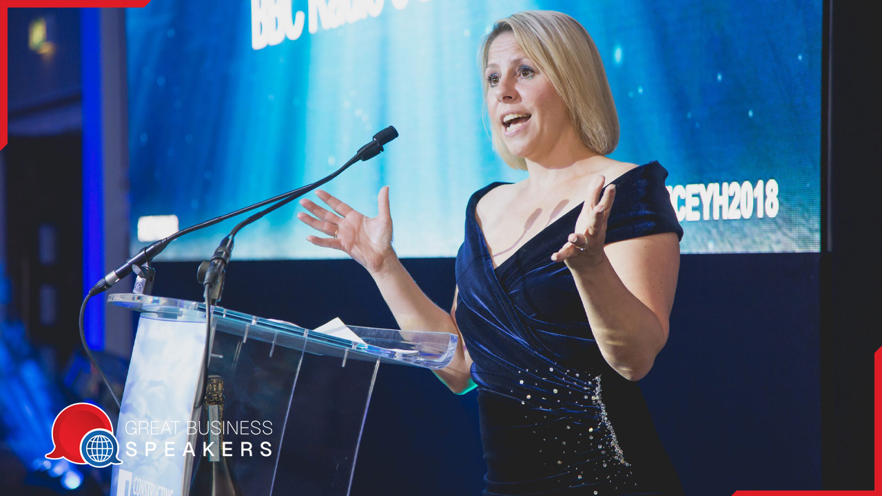 Danni Hewson hire broadcaster speaker book at agent Great Business Speakers.