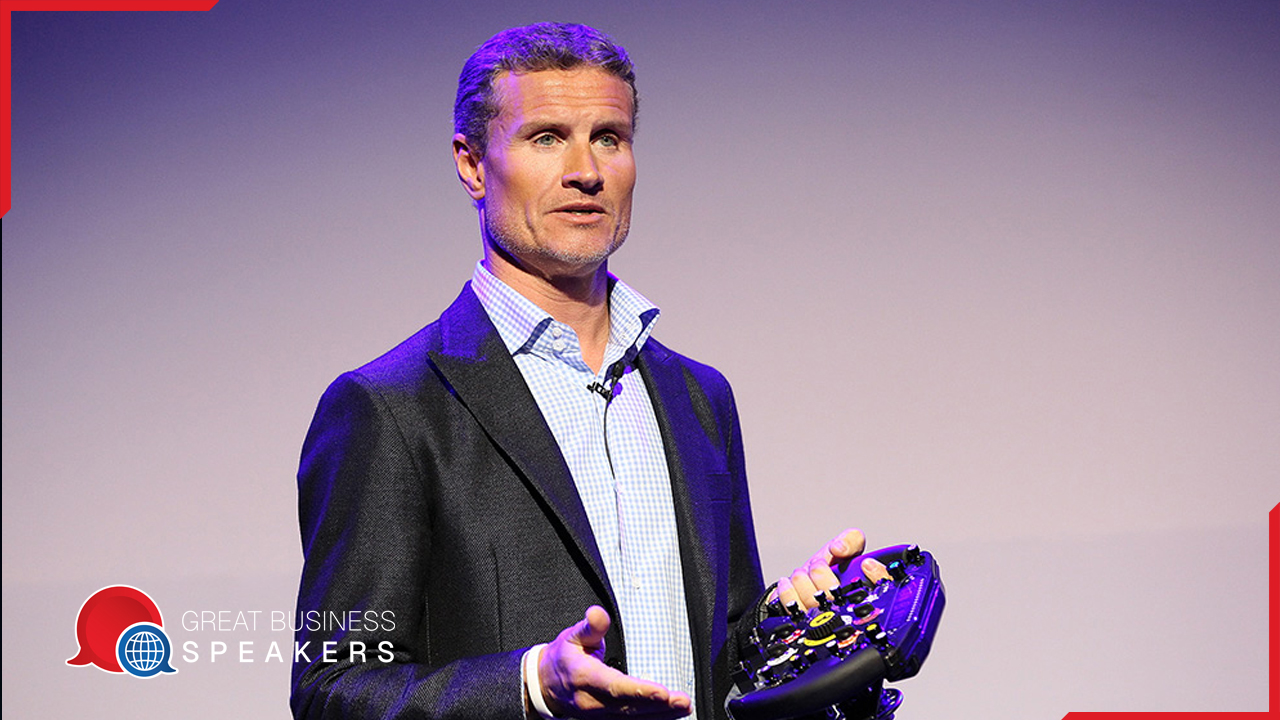 David Coulthard hire former Formula 1 Grand Prix driver speaker book at agent Great Business Speakers.