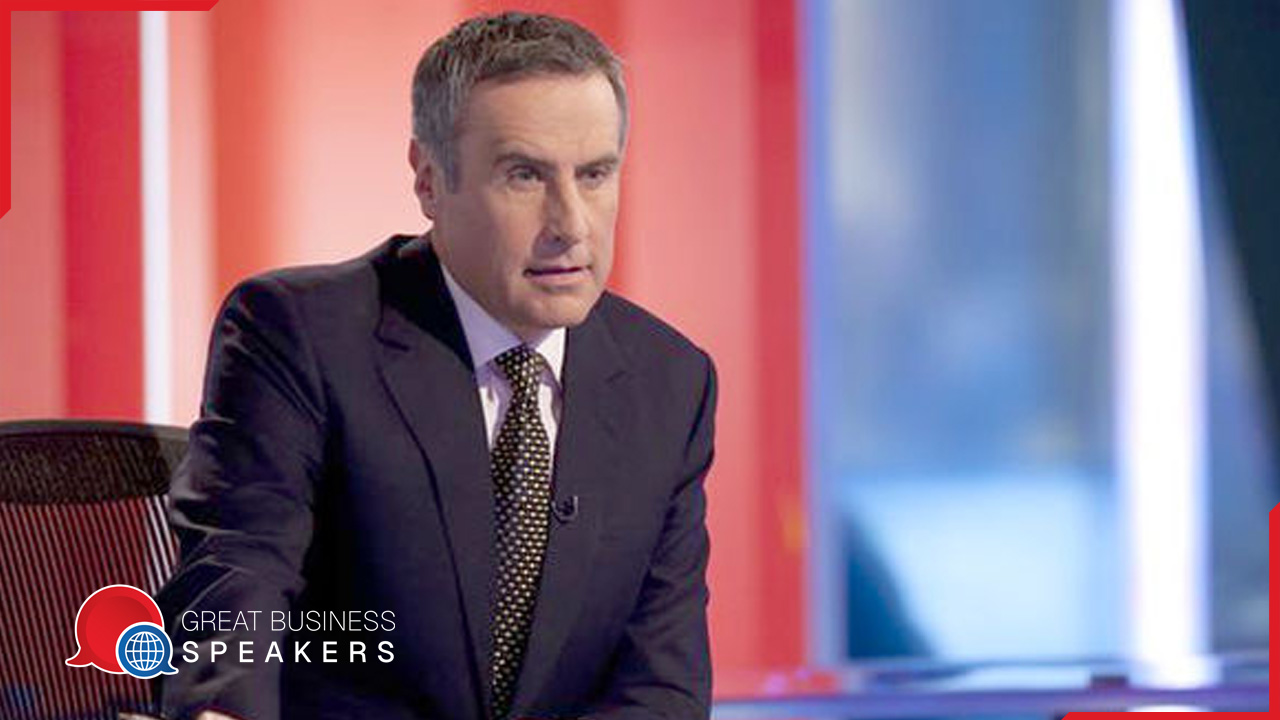 Dermot Murnaghan hire broadcaster speaker book at agent Great Business Speakers