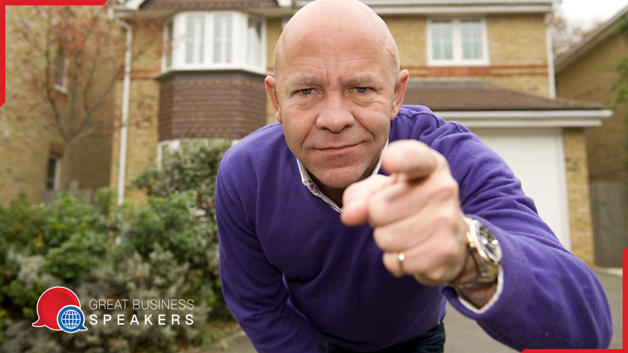 Dom Littlewood hire presenter speaker book at agent Great Business Speakers.
