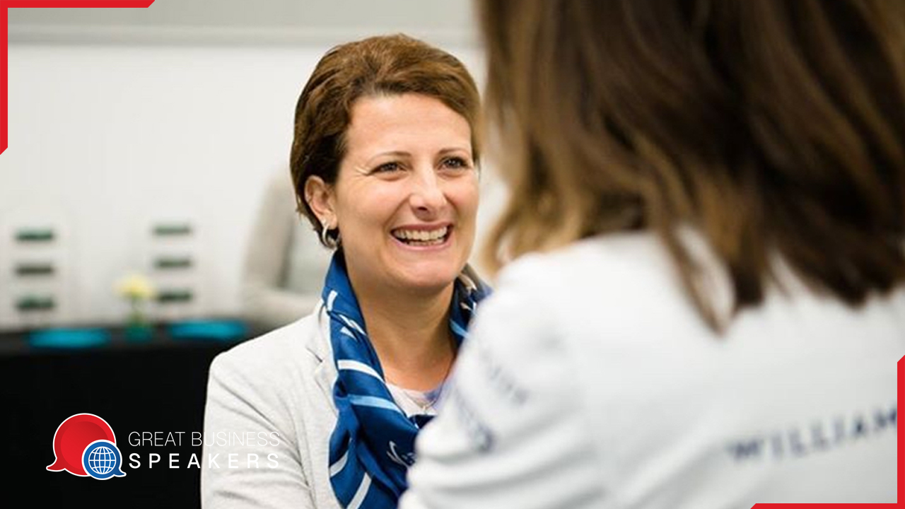 Dr Cristiana Pace hire leader and innovator in motorsport speaker book at agent Great Business Speakers.