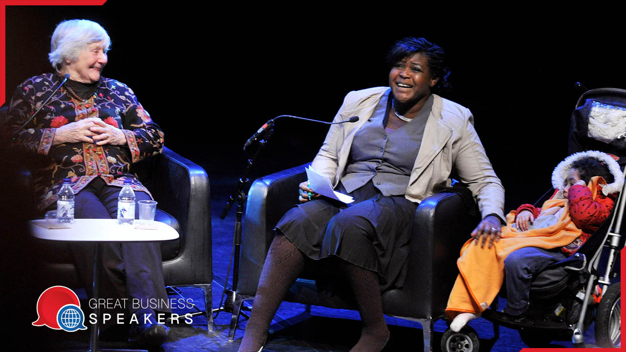 Dr Maggie Aderin-Pocock MBE hire broadcaster speaker book at agent Great Business Speakers.