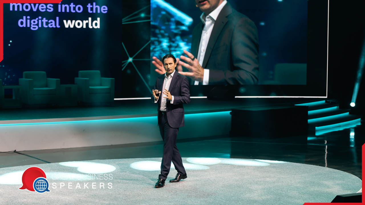Dr Mark Van Rijmenam hire leading strategic futurist speaker book at agent Great Business Speakers.