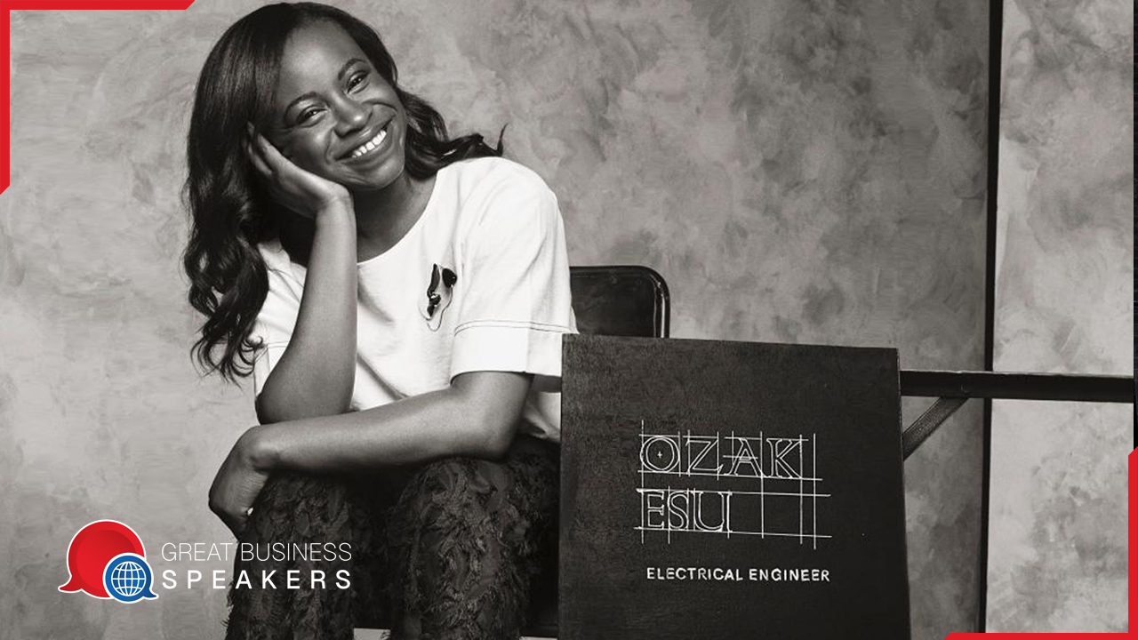 Dr Ozak Esu hire electrical engineer speaker book at agent Great Business Speakers.