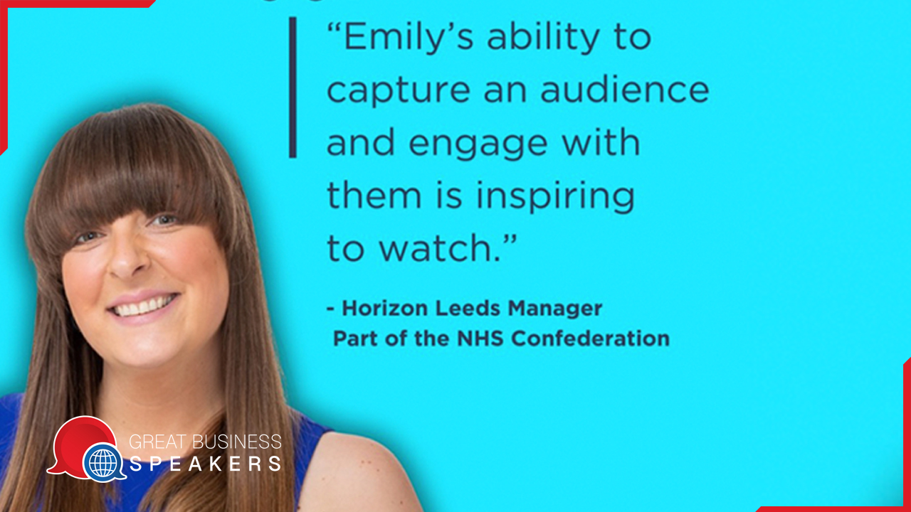 Emily Newstead hire female business speaker book at agent Great Business Speakers
