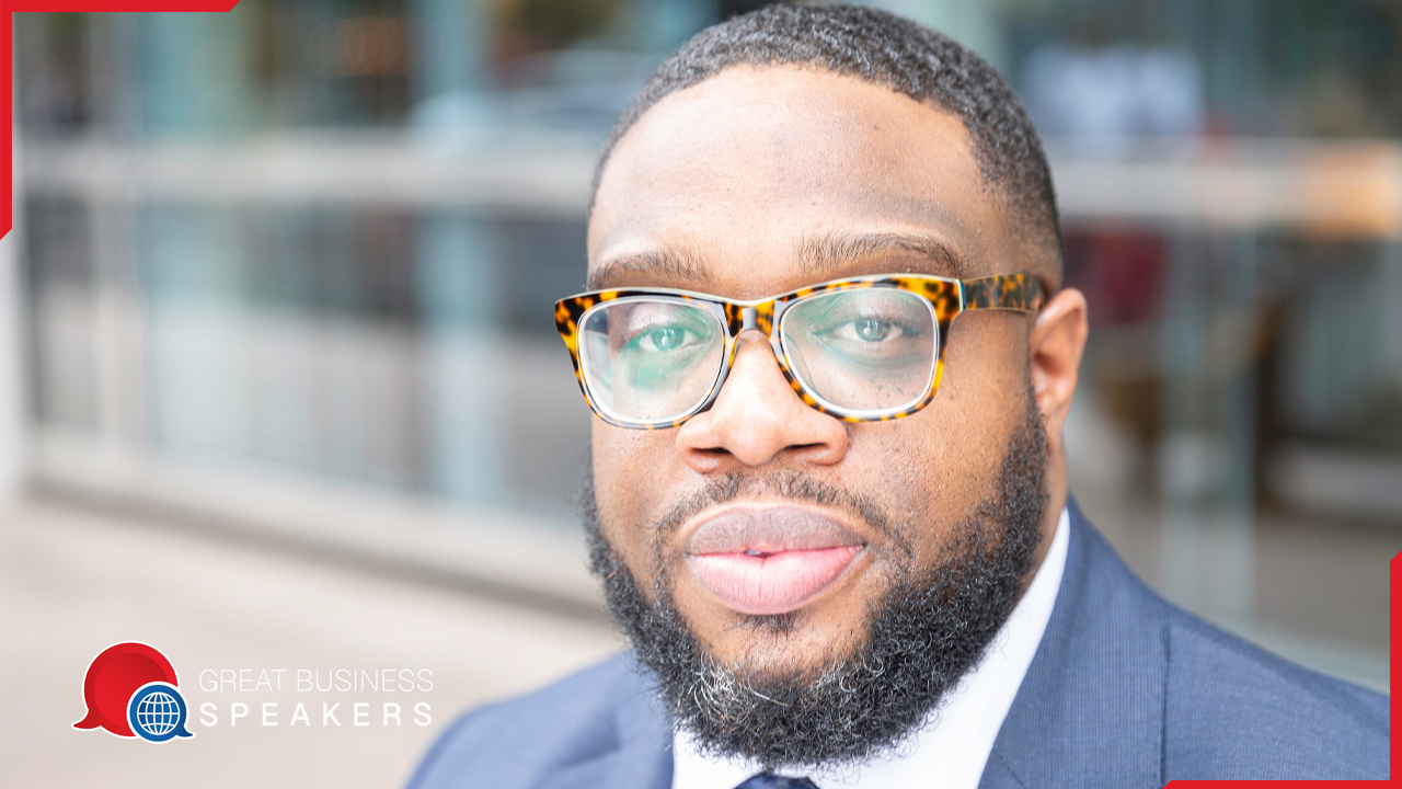 Emmanuel Asuquo hire financial speaker book at agent Great Business Speakers.