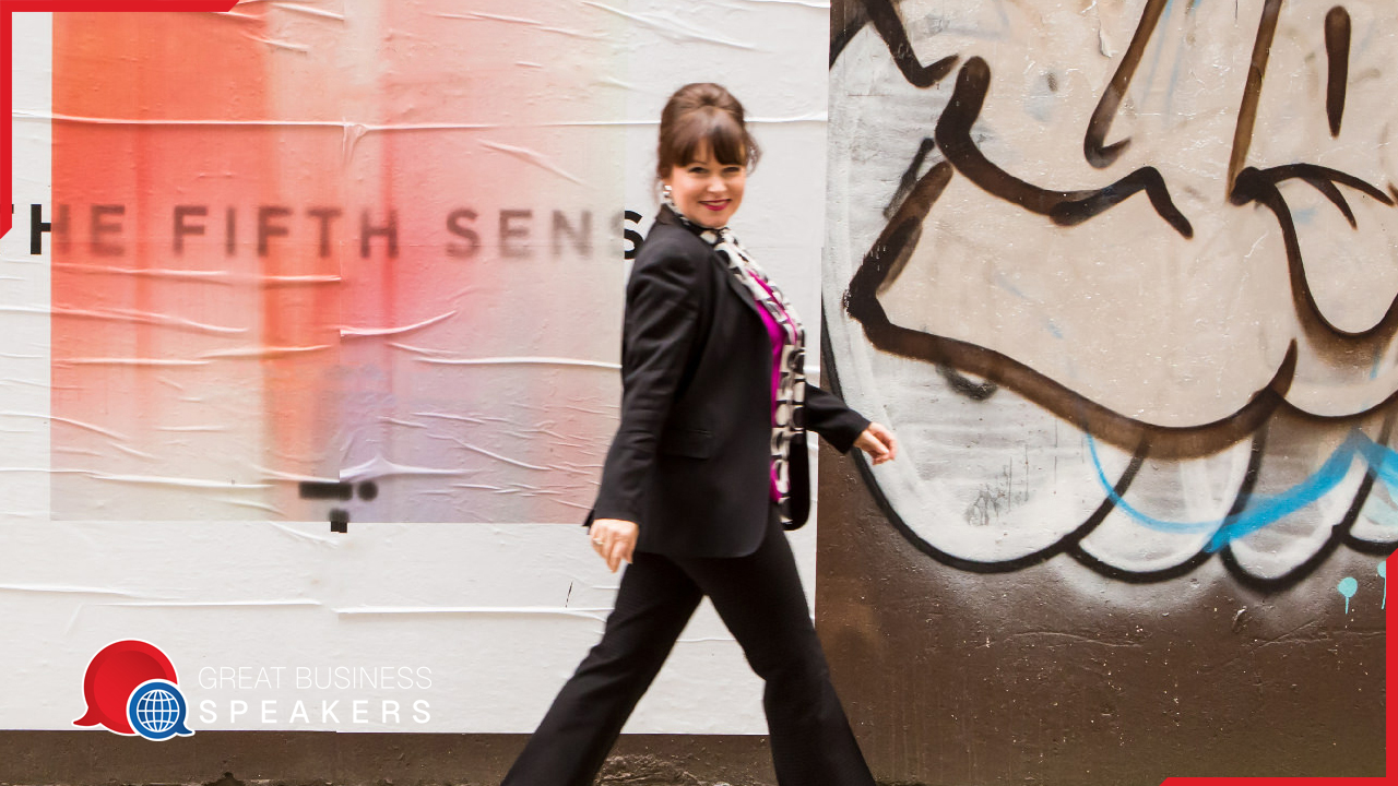 Esther Stanhope hire communication speaker book at agent Great Business Speakers.