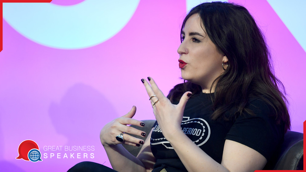 Gabby Jahanshahi- Edlin hire creative consultant speaker book at agent Great Business Speakers
