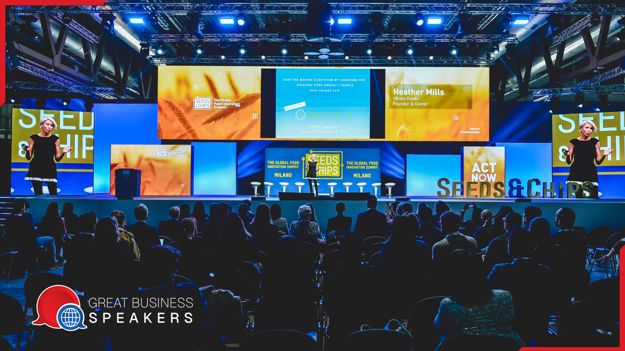 Heather Mills hire philanthropist speaker book at agent Great Business Speakers.