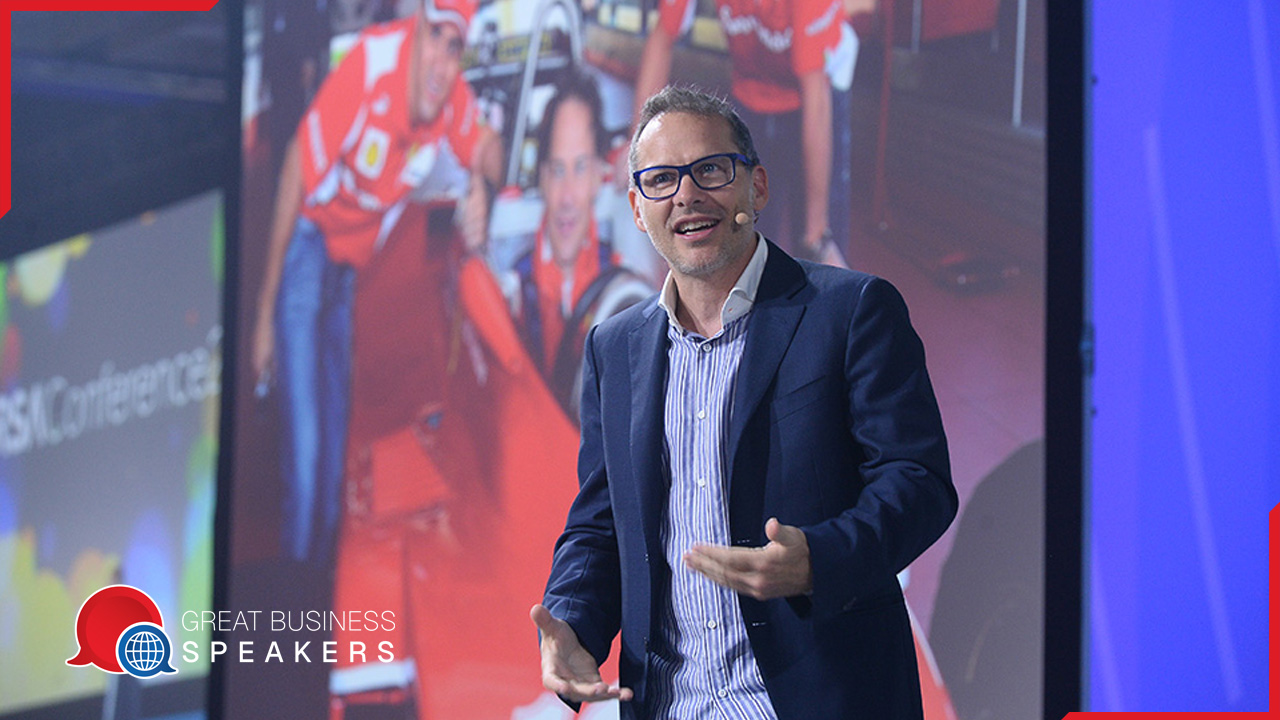 Jacques Villeneuve hire renowned Formula 1 star speaker book at agent Great Business Speakers.