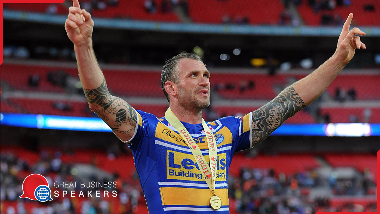 Jamie Peacock MBE hire motivational speaker book at agent Great Business Speakers.