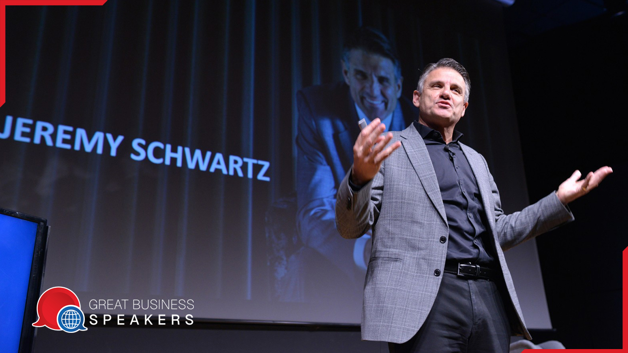 Jeremy Schwartz hire inspiring speaker book at agent Great Business Speakers.