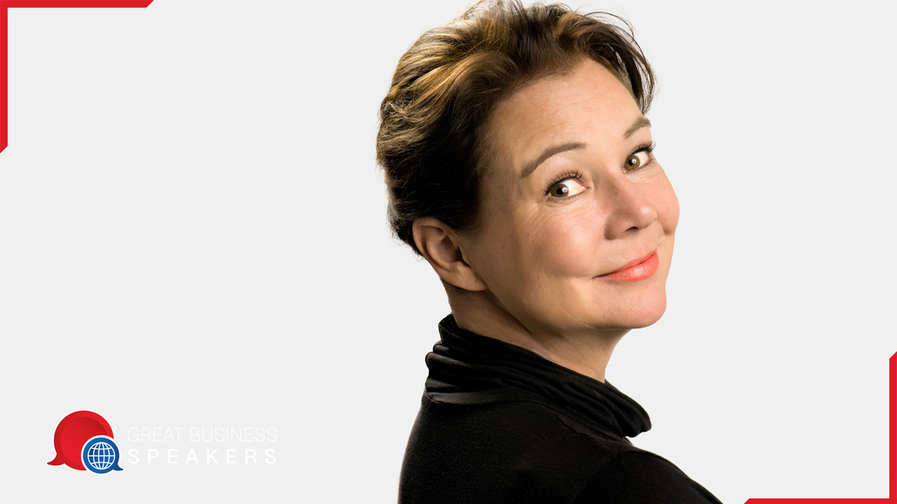 Jodie Armore- White hire presenter speaker book at agent Great Business Speakers.