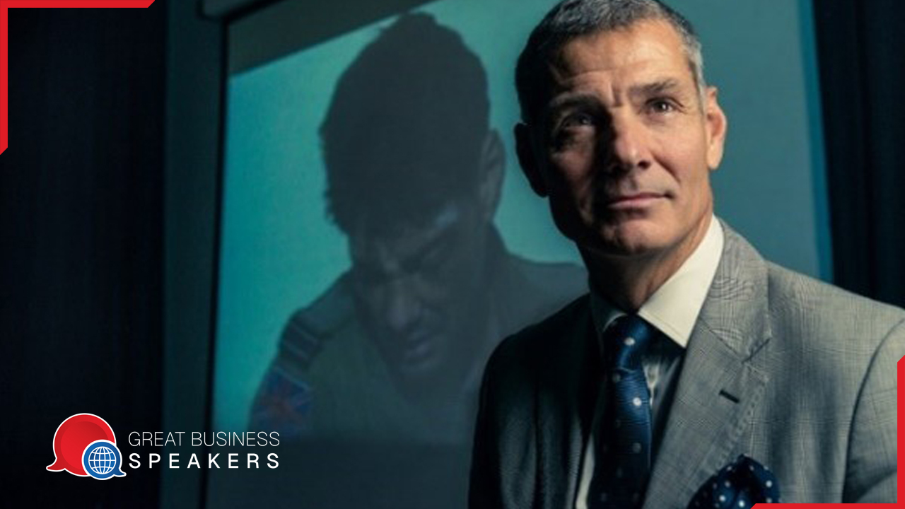 John Peters hire former Squadron Leader speaker book at agent Great Business Speakers.