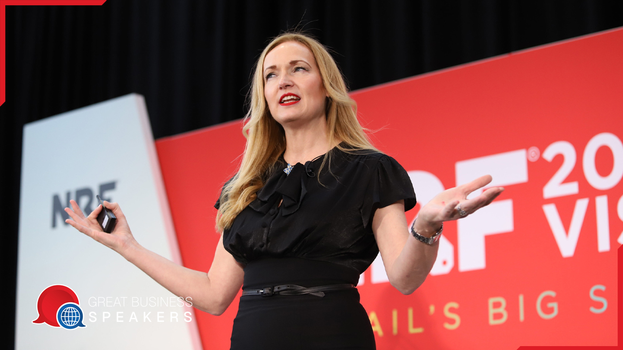 Kate Ancketill hire leading female business speaker book at agent Great Business Speakers.