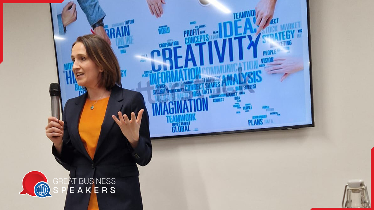 Lena Thompson hire coaching workshops speaker book at agent Great Business Speakers.
