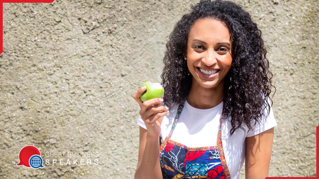 Linia Patel hire Dietitian and sports nutritionist speaker book at agent Great Business Speakers.