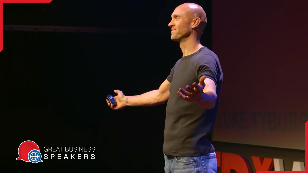 Luke Tyburski hire ultra-athlete and adventurer speaker book at agent Great Business Speakers.