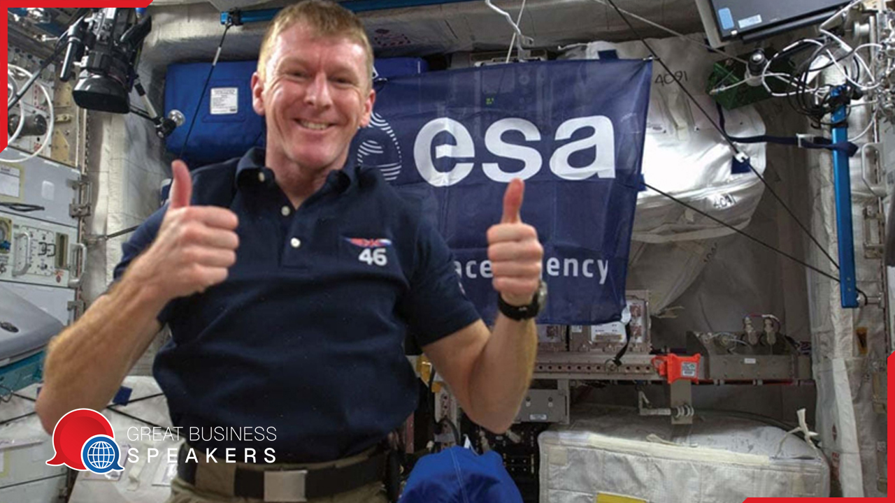 Major Tim Peake CMG hire high performance speaker book at agent Great Business Speakers