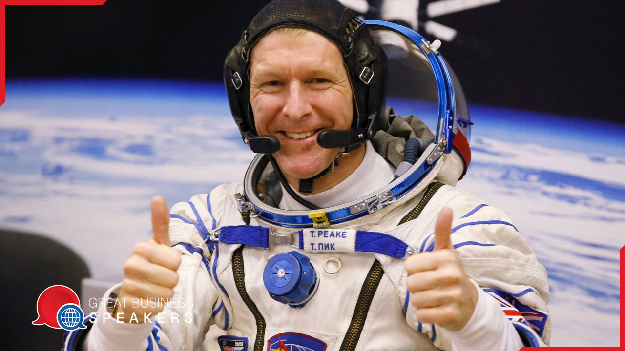 Major Tim Peake CMG hire high performance speaker book at agent Great Business Speakers