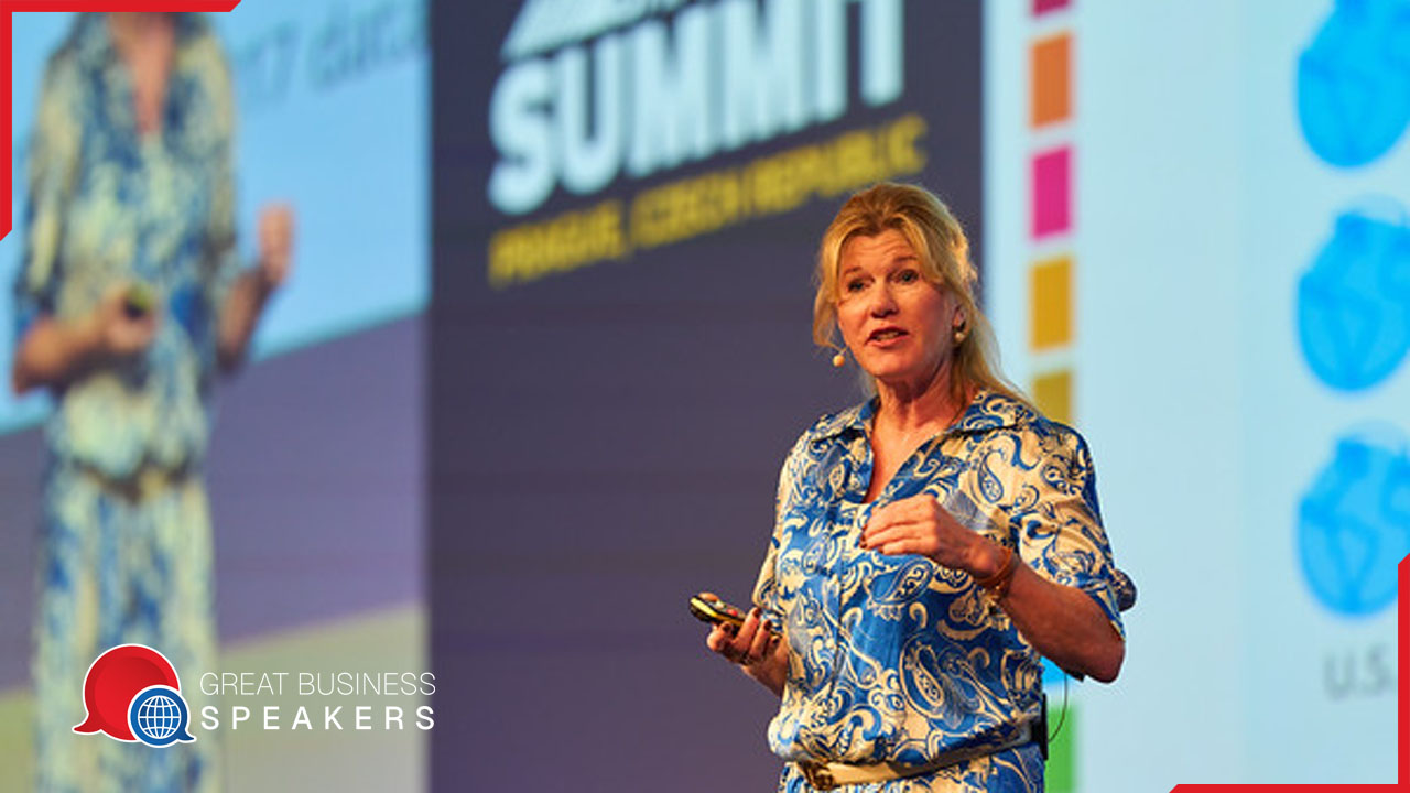 Marga Hoek hire successful business leader speaker book at agent Great Business Speakers.