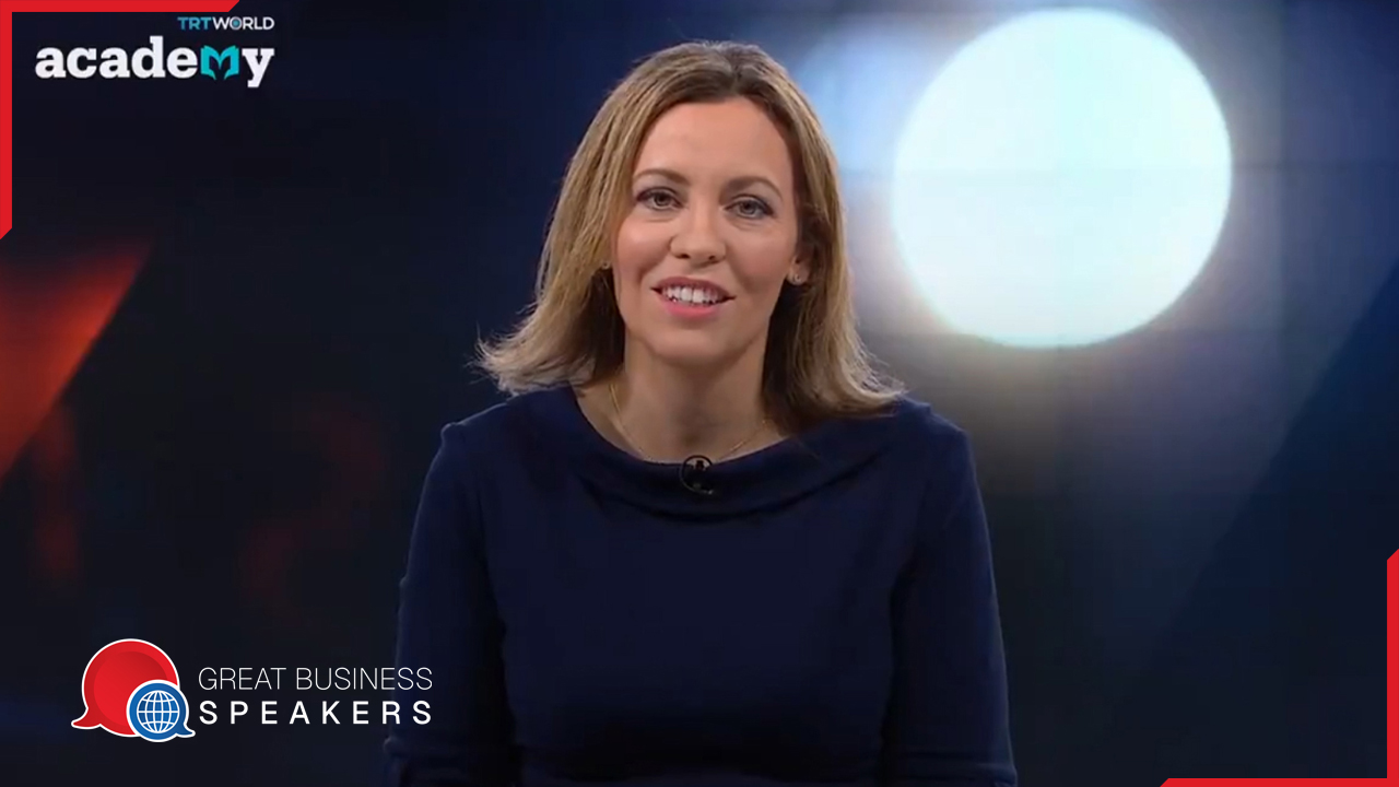 Maria Ramos hire TV News presenter speaker book at agent Great Business Speakers.