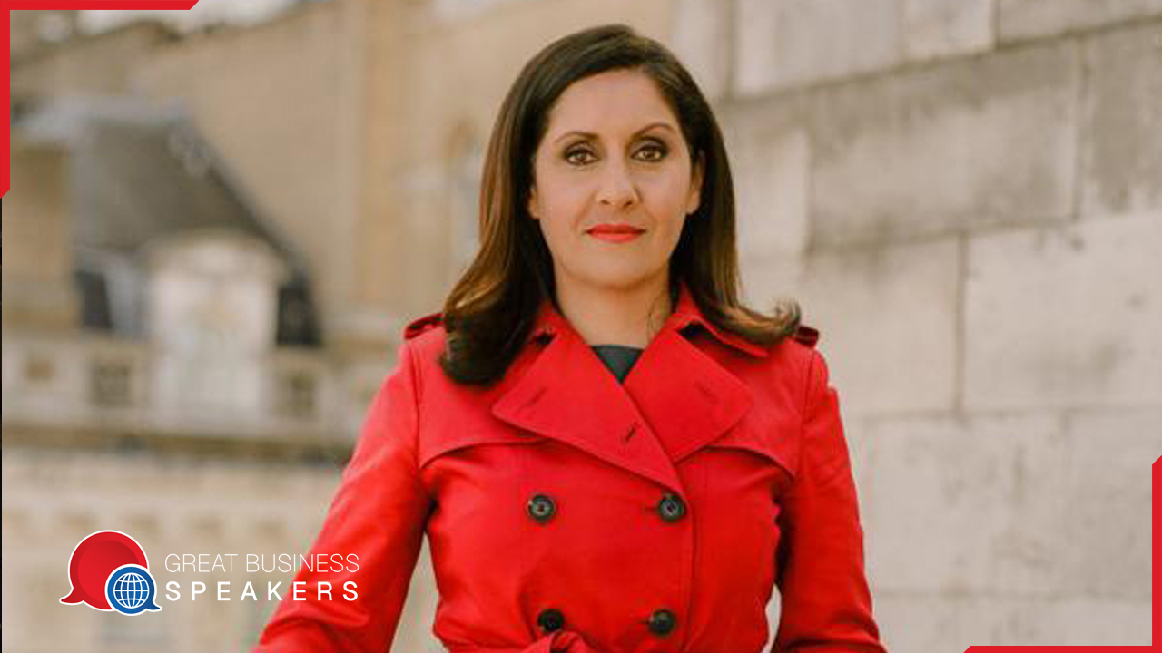 Maryam Moshiri hire chief News presenter speaker book at agent Great Business Speakers.