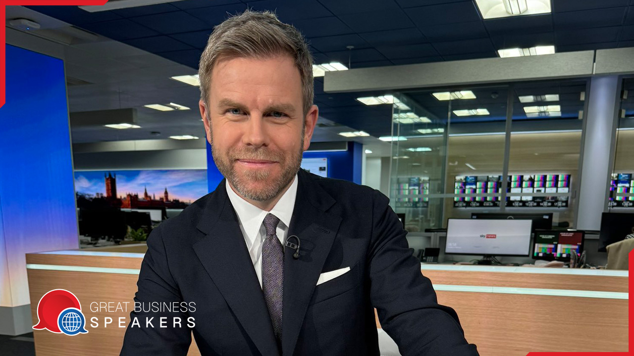 Matt Barbet hire Channel 5 News presenter speaker book at agent Great Business Speakers.