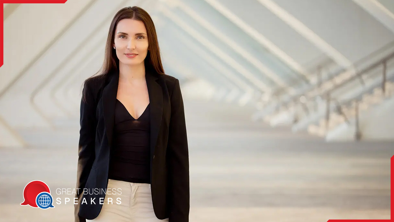 Mounia Berrada- Gouzi hire multilingual presenter speaker book at agent Great Business Speakers