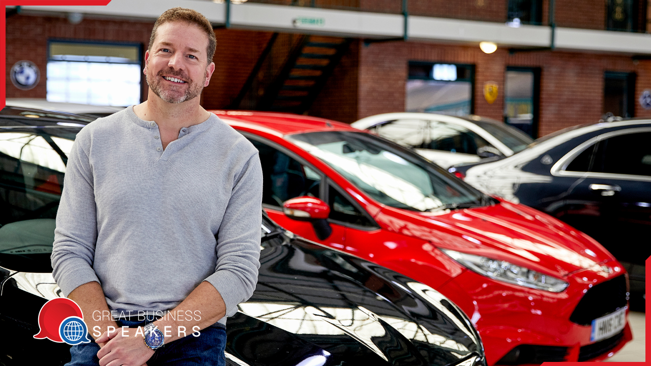 Paul Cowland hire automotive speaker book at agent Great Business Speakers