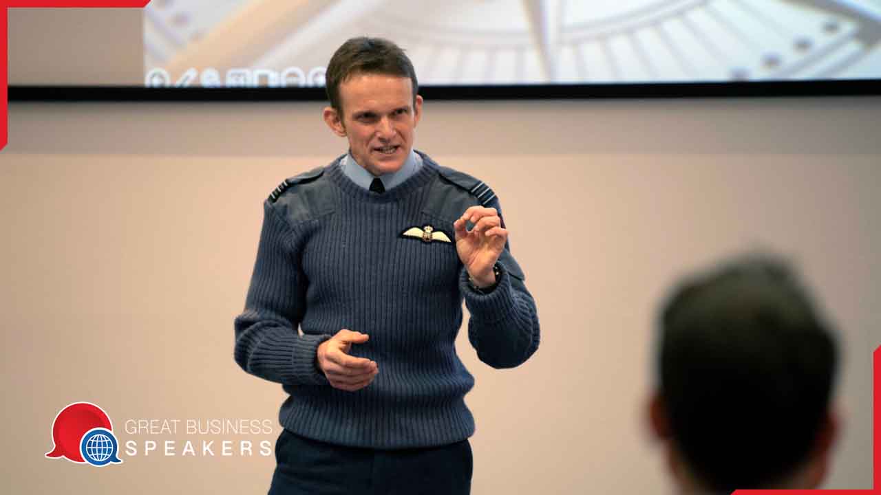 Phil Holdcroft hire former combat pilot speaker book at agent Great Business Speakers.