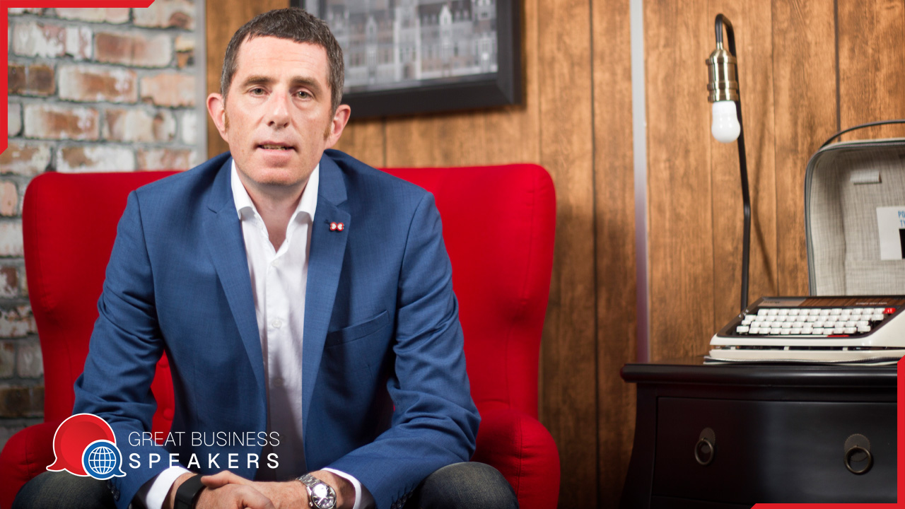 Phil jones MBE hire managing Director of Brother UK speaker book at agent Great Business Speakers