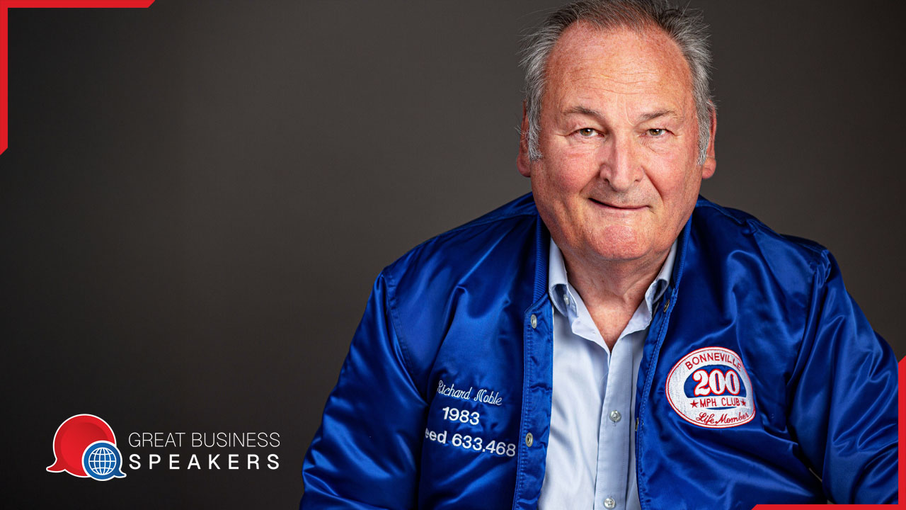 Richard Noble OBE hire entrepreneur speaker book at agent Great Business Speakers.