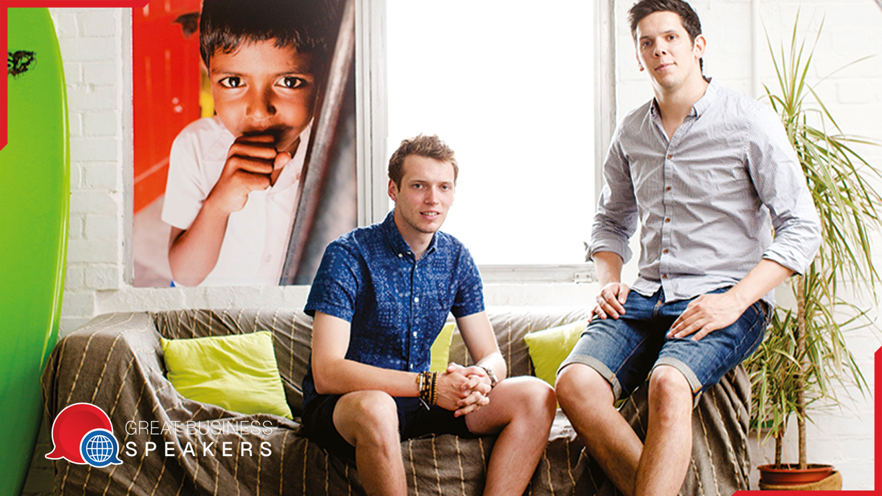 Rob and Paul Forkan Gandy Brothers hire social entrepreneur speaker book at agent Great Business Speakers