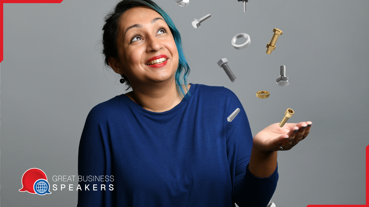 Roma Agrawal MBE hire diversity campaigner speaker book at agent Great Business Speakers