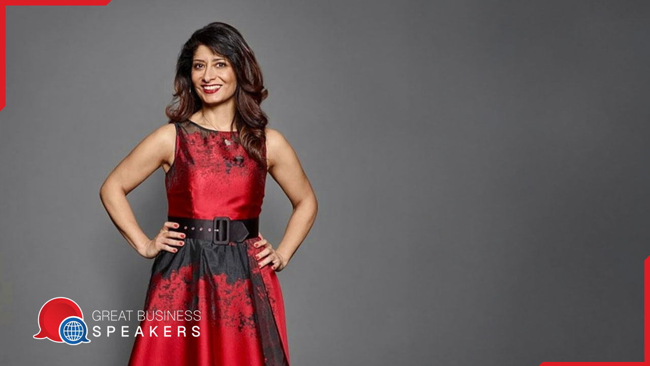 Shappi Khorsandi hire finest comedian speaker book at agent Great Business Speakers