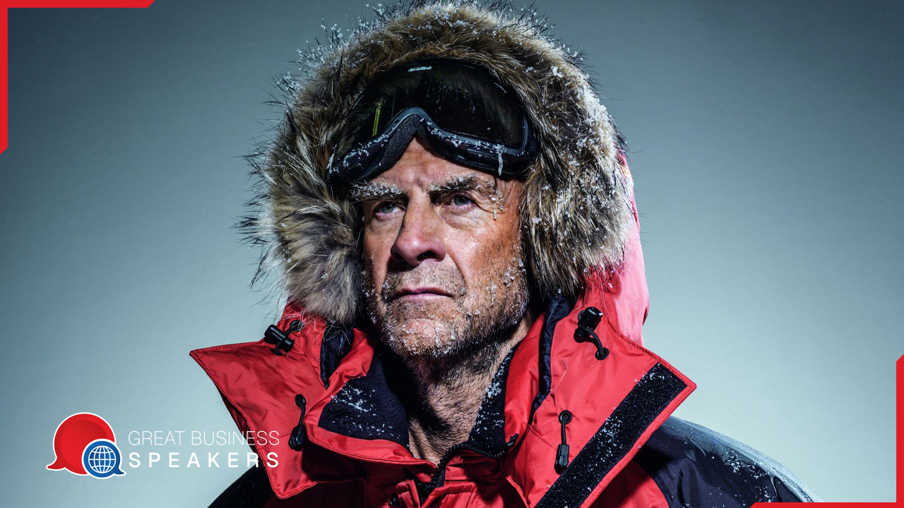 Sir Ranulph Fiennes hire explorer speaker book at agent Great Business Speakers